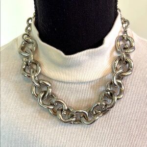 Chunky Silver Chain Necklace